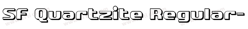 SF Quartzite Regular字体转换